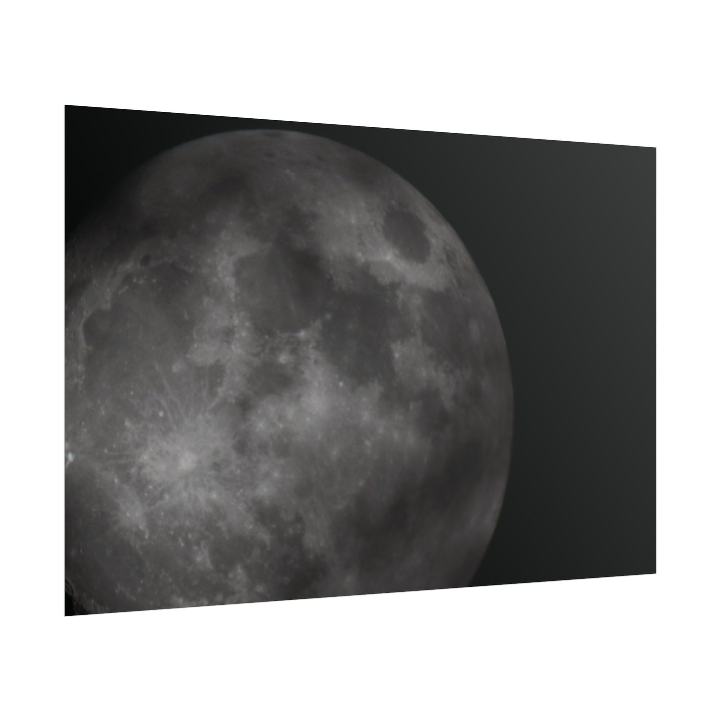 Cloudy Moon Poster