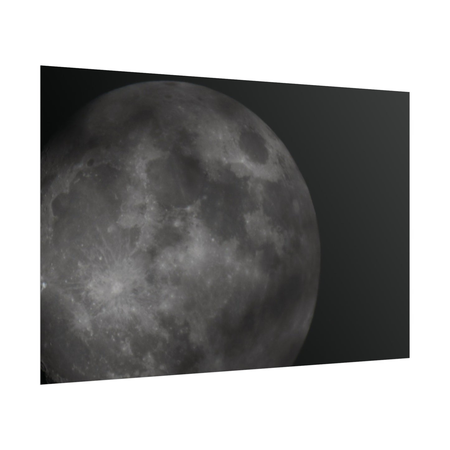 Cloudy Moon Poster