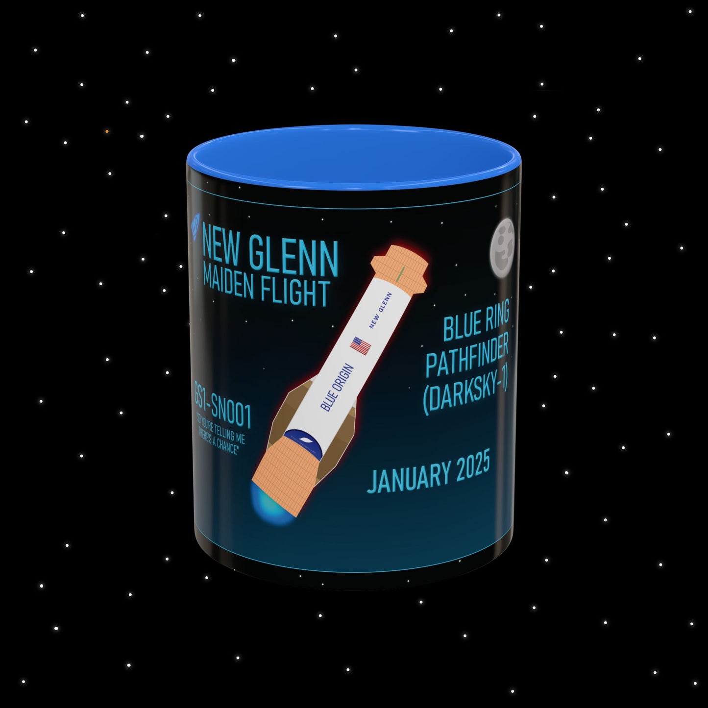 New Glenn Maiden Flight Nebular Finds Spaceflight Mission Mug