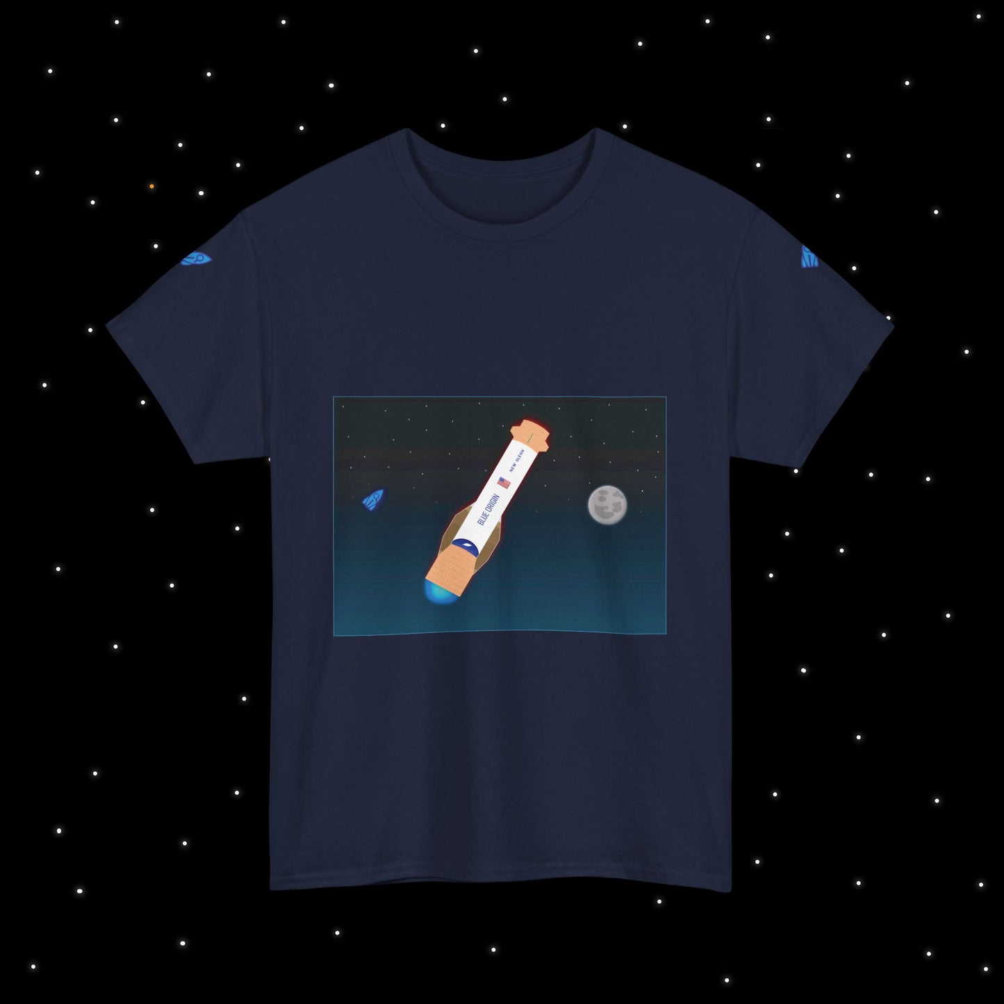 New Glenn Maiden Flight Nebular Finds Spaceflight Mission T-Shirt
