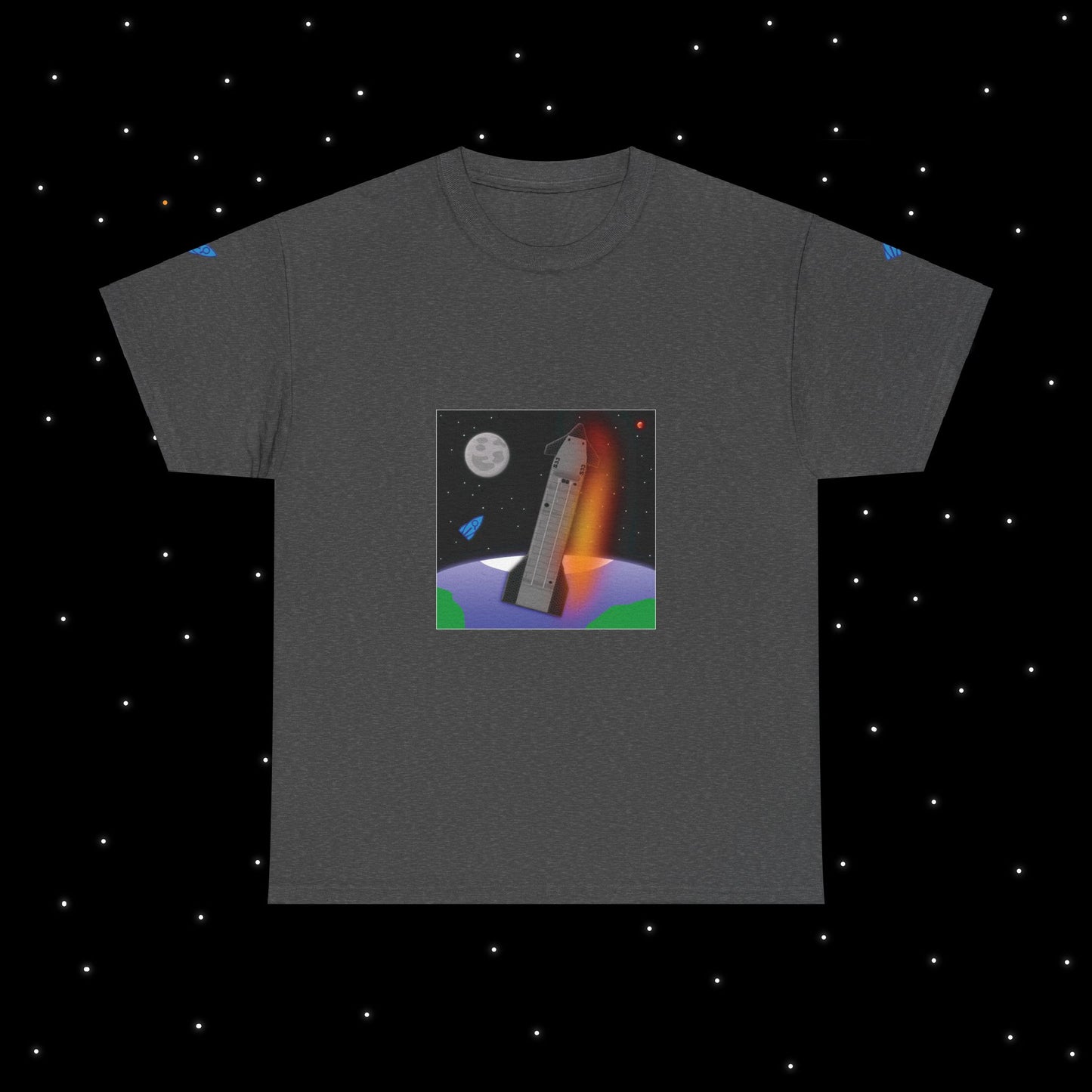 Starship Flight 7 Nebular Finds Spaceflight Mission T-Shirt