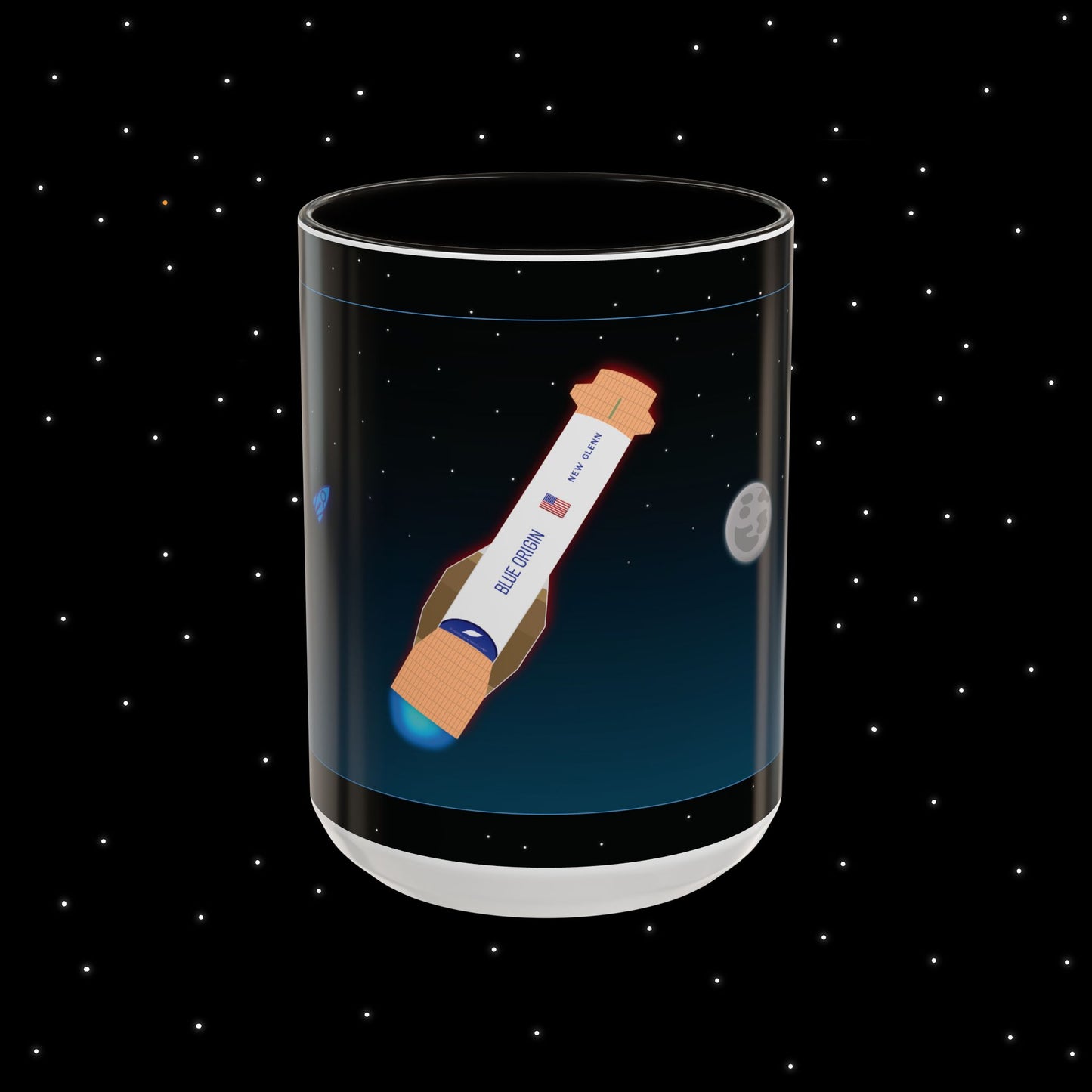 New Glenn Maiden Flight Nebular Finds Spaceflight Mission Mug