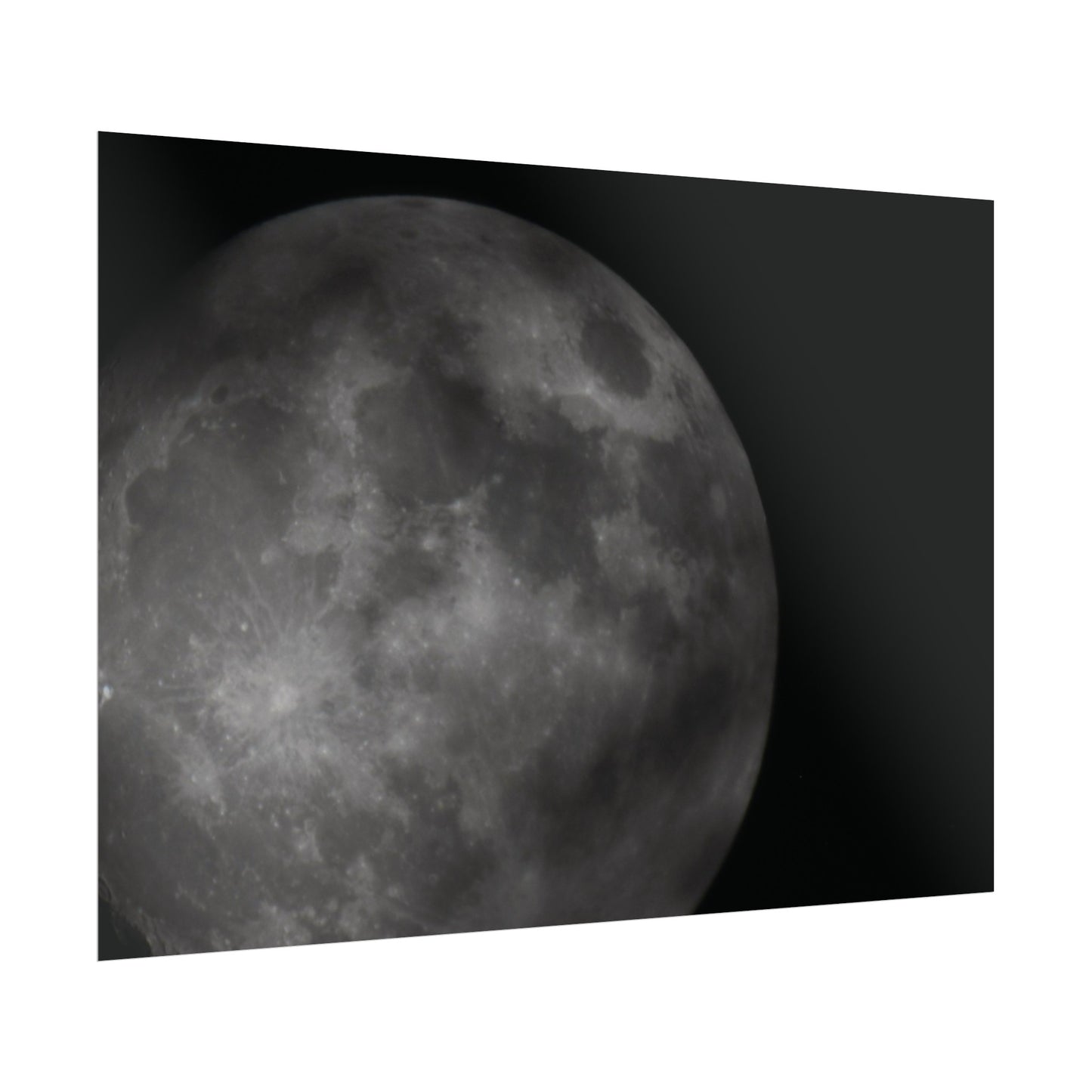 Cloudy Moon Poster