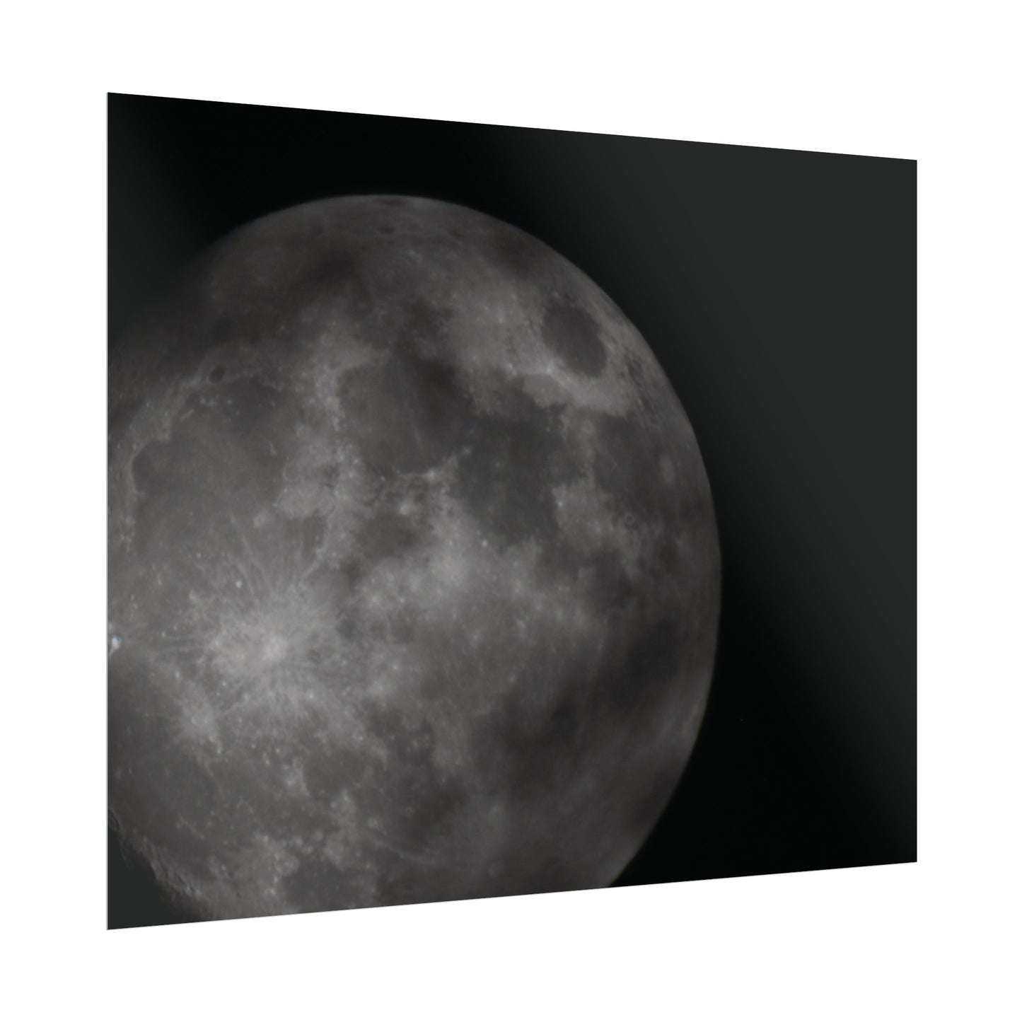 Cloudy Moon Poster