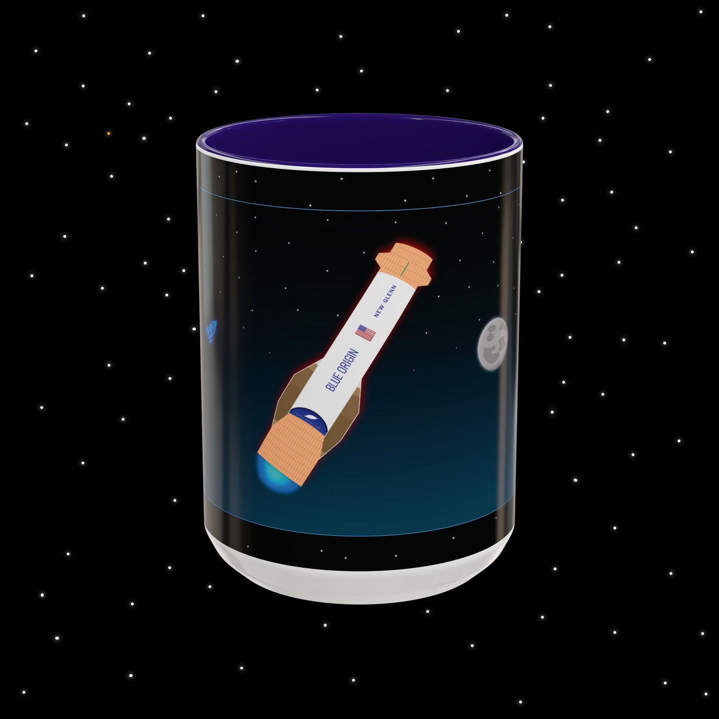 New Glenn Maiden Flight Nebular Finds Spaceflight Mission Mug