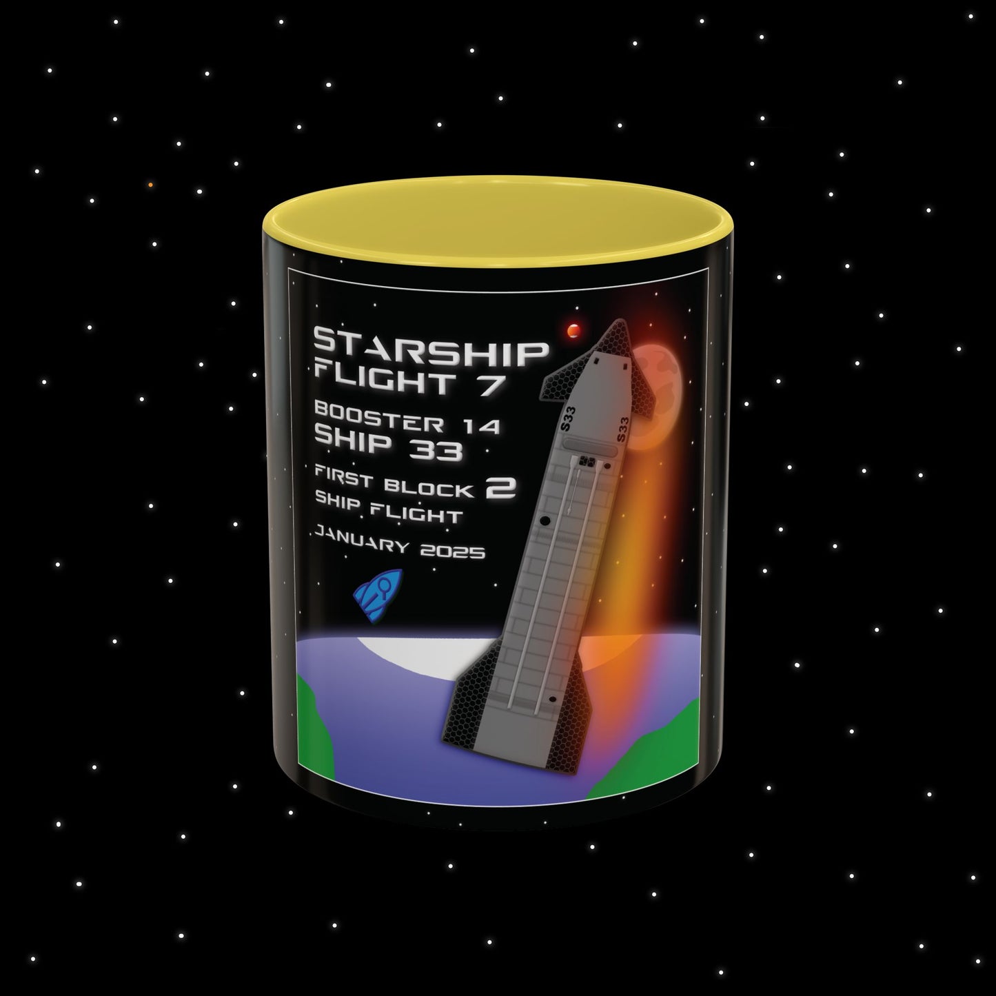 Starship Flight 7 Nebular Finds Spaceflight Mission Mug