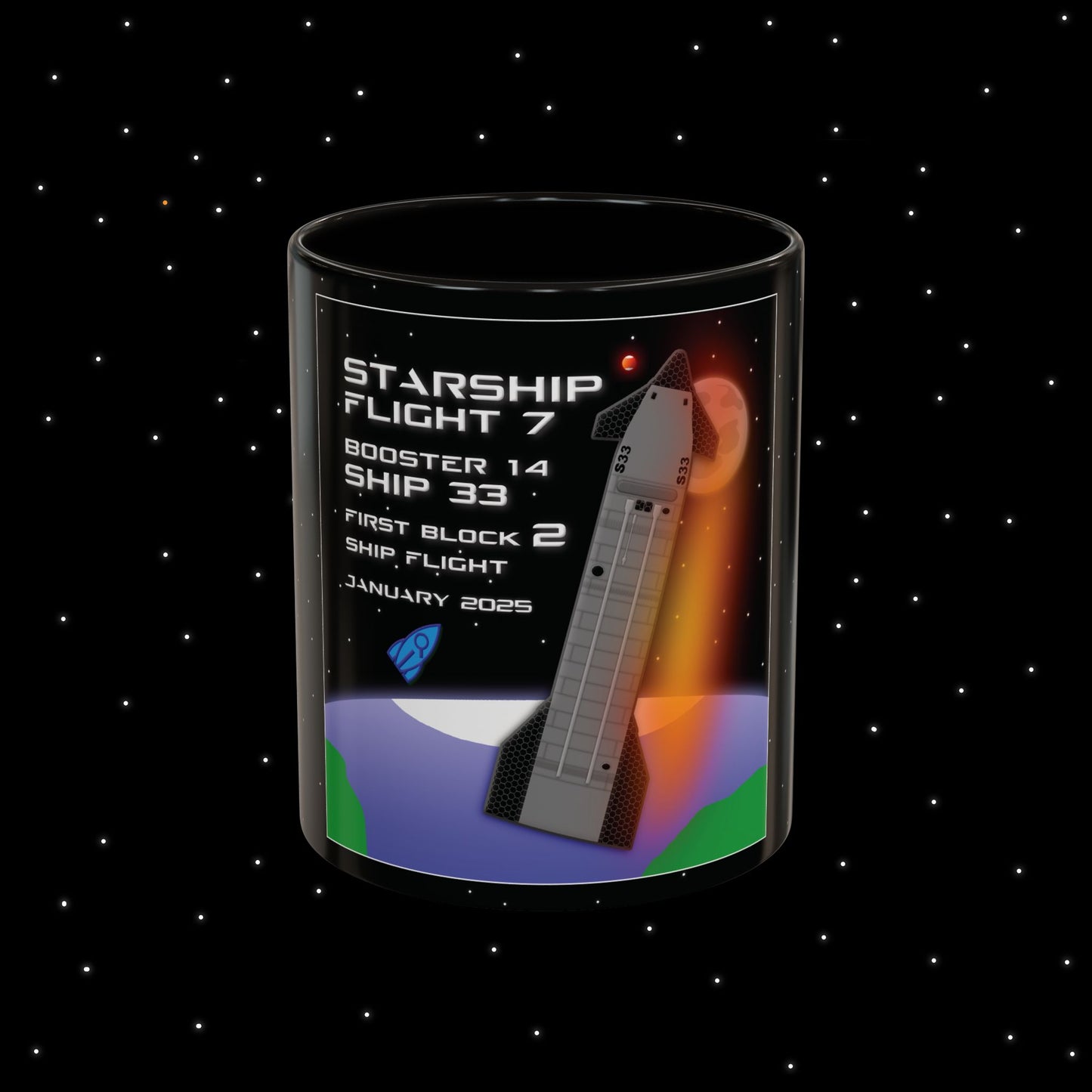 Starship Flight 7 Nebular Finds Spaceflight Mission Mug