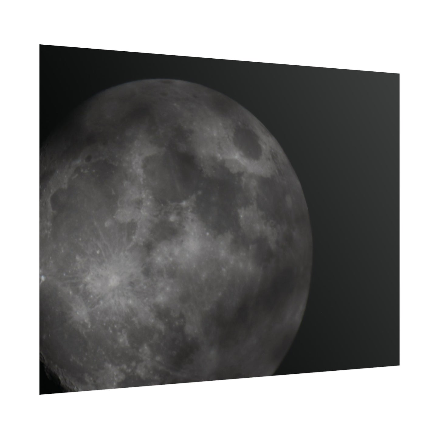 Cloudy Moon Poster