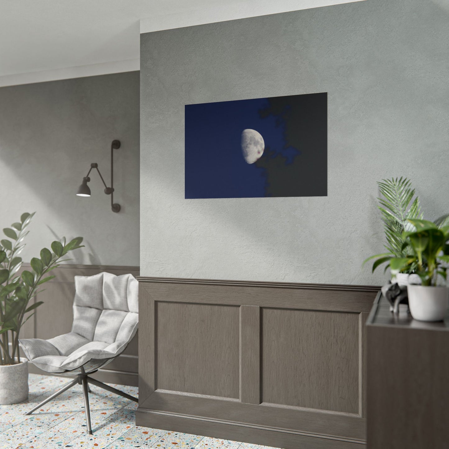 Moon And Trees Poster