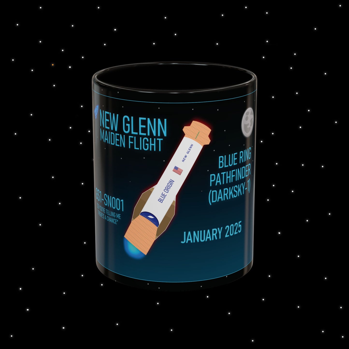 New Glenn Maiden Flight Nebular Finds Spaceflight Mission Mug