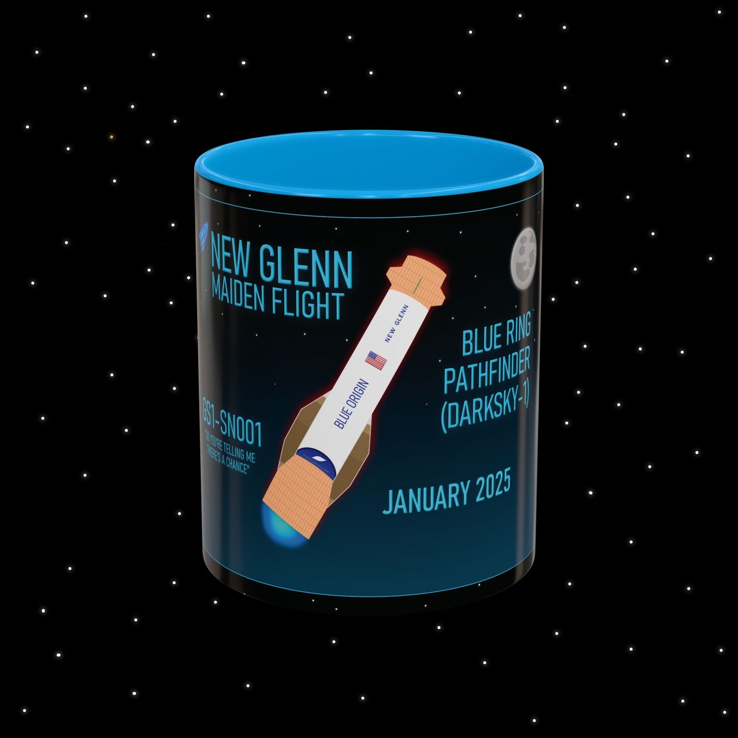 New Glenn Maiden Flight Nebular Finds Spaceflight Mission Mug