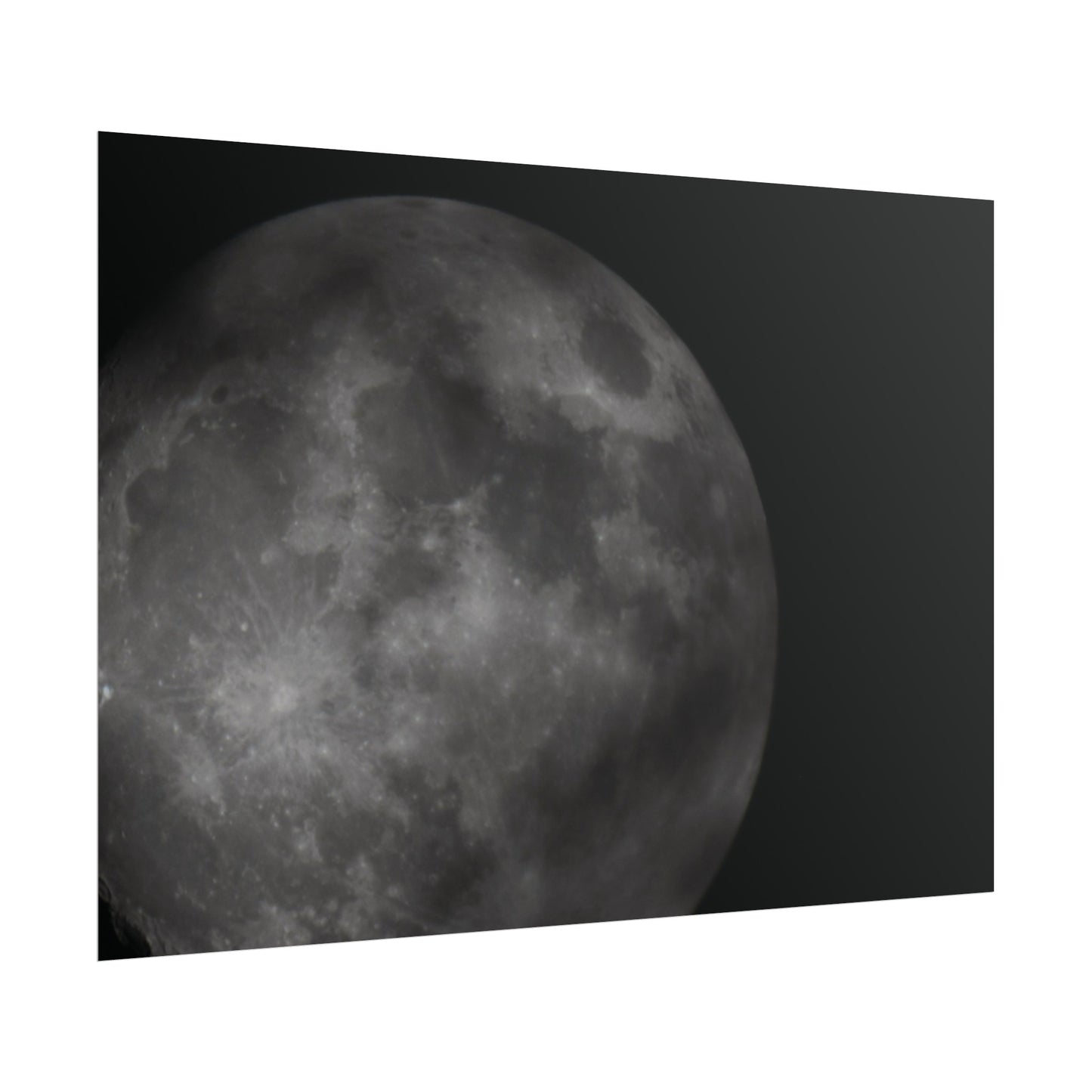 Cloudy Moon Poster