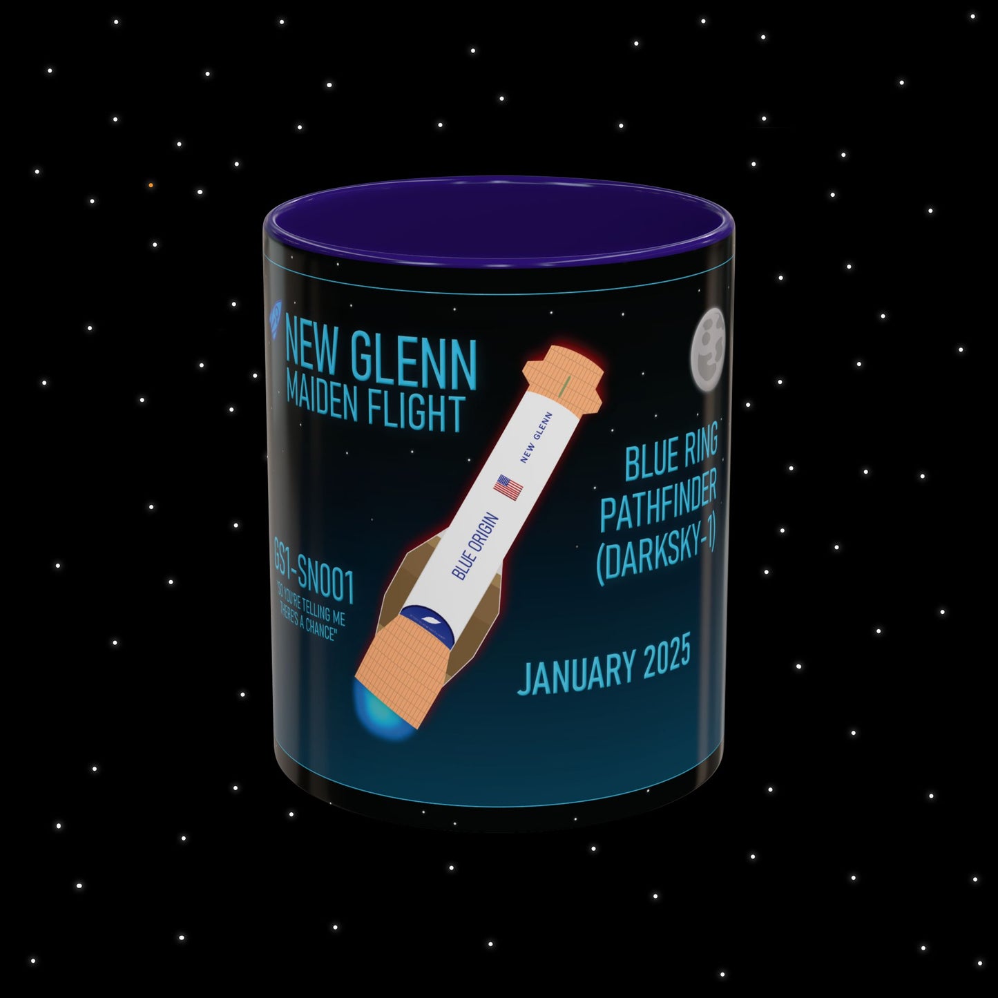 New Glenn Maiden Flight Nebular Finds Spaceflight Mission Mug