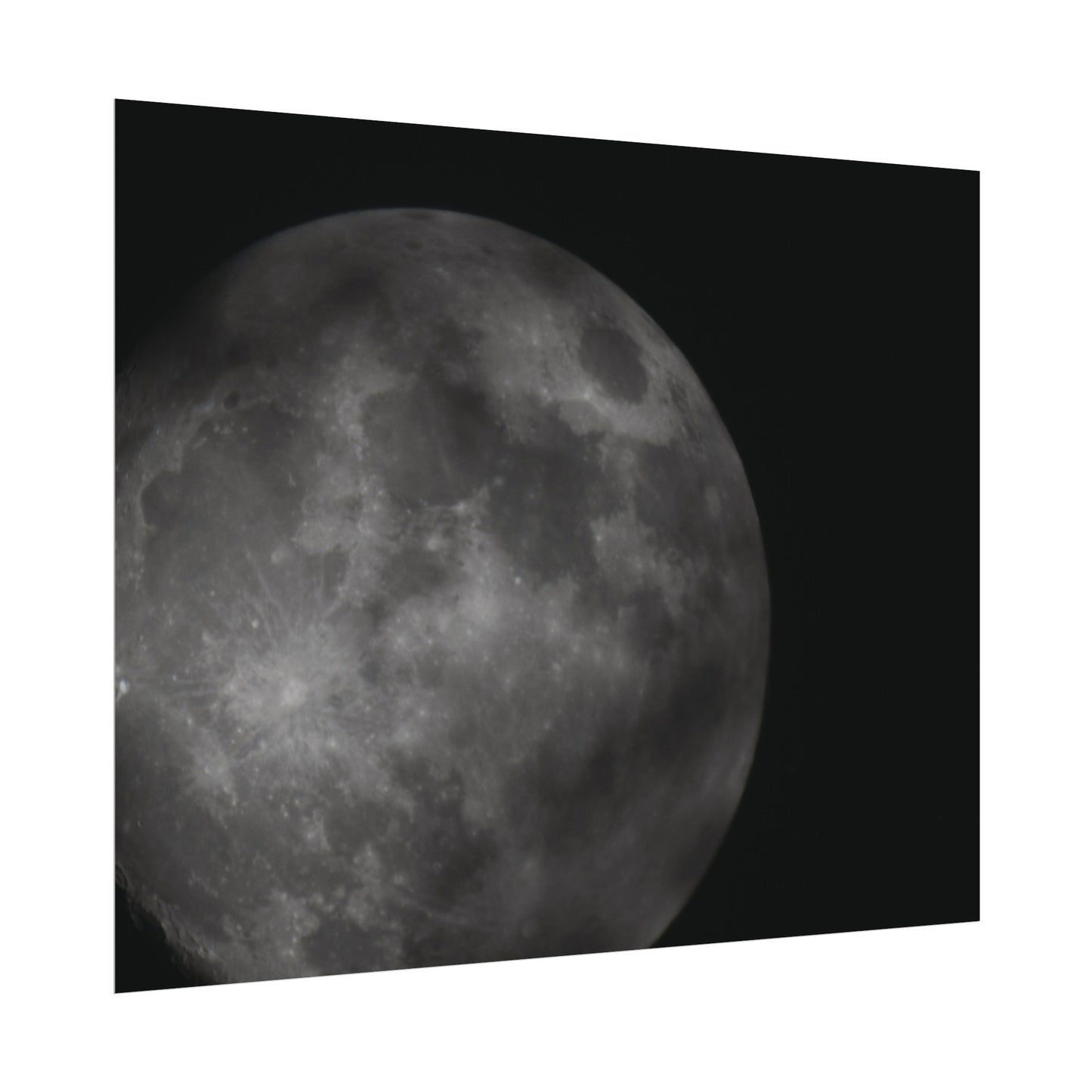 Cloudy Moon Poster