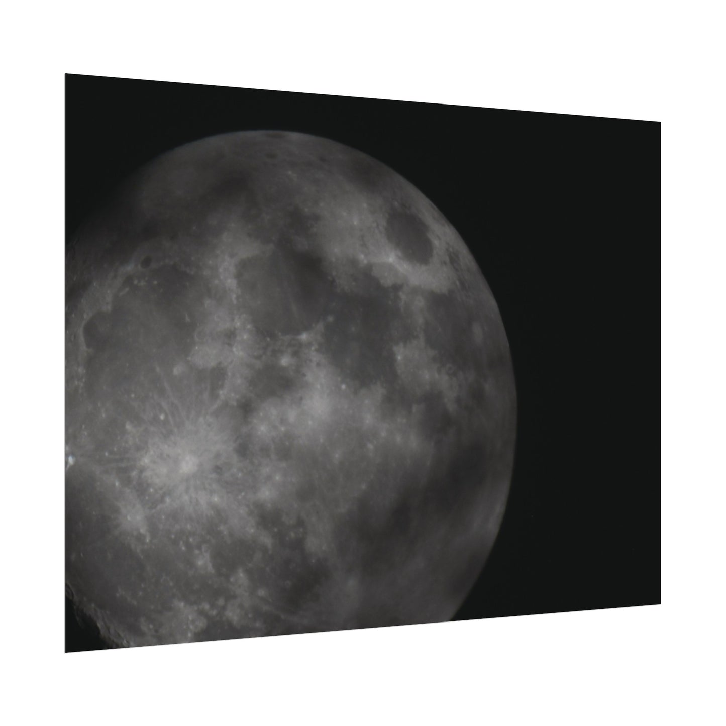 Cloudy Moon Poster