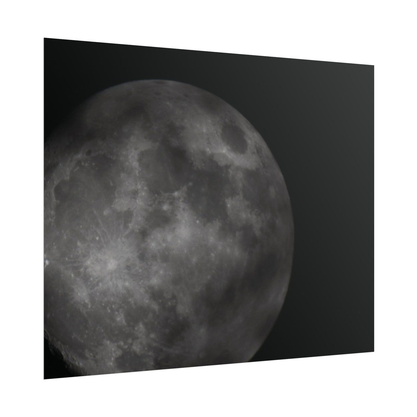 Cloudy Moon Poster