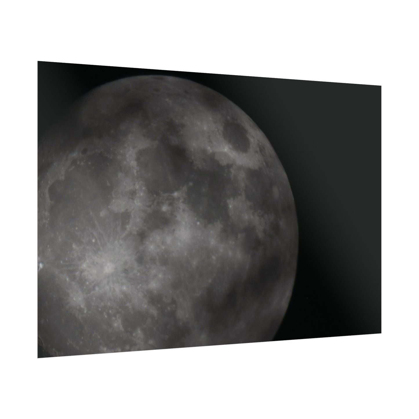 Cloudy Moon Poster