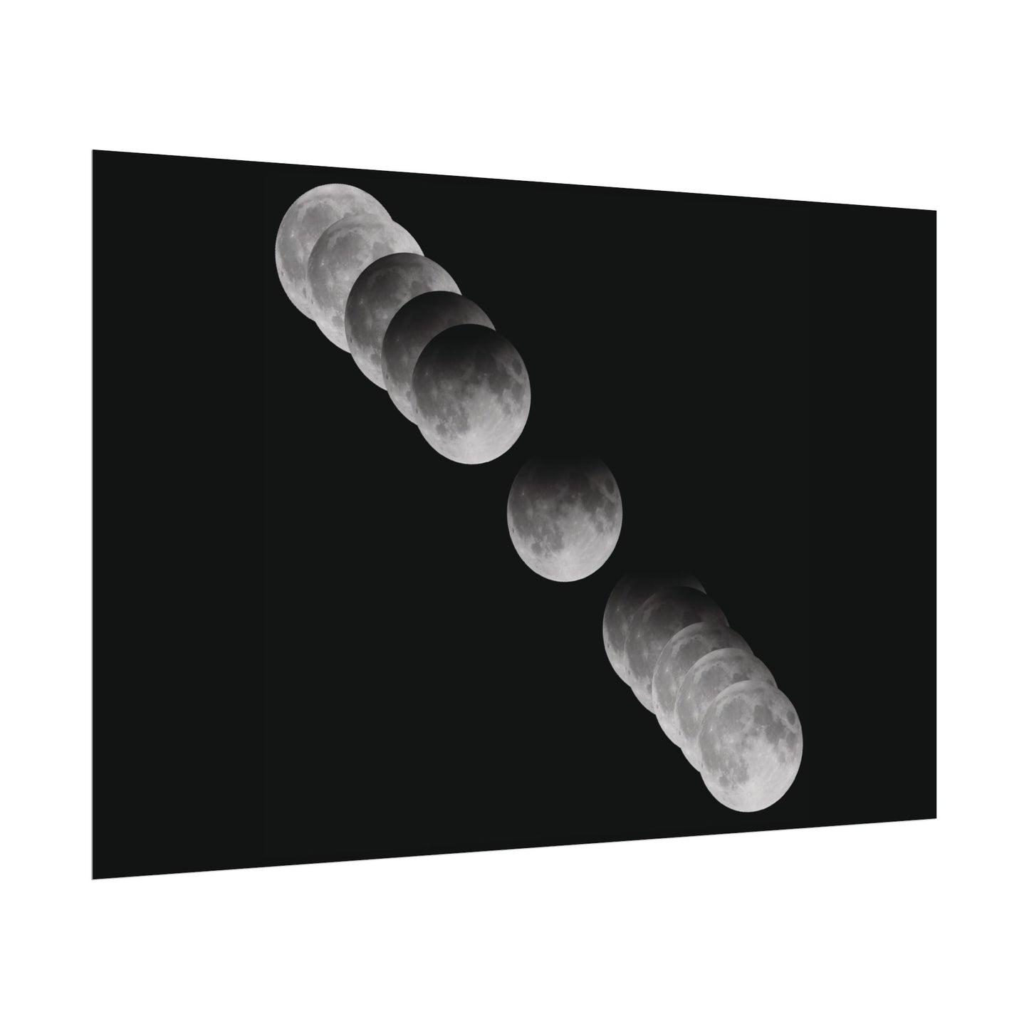 Harvest Moon 2024 Partial Lunar Eclipse Poster (Variant 1)