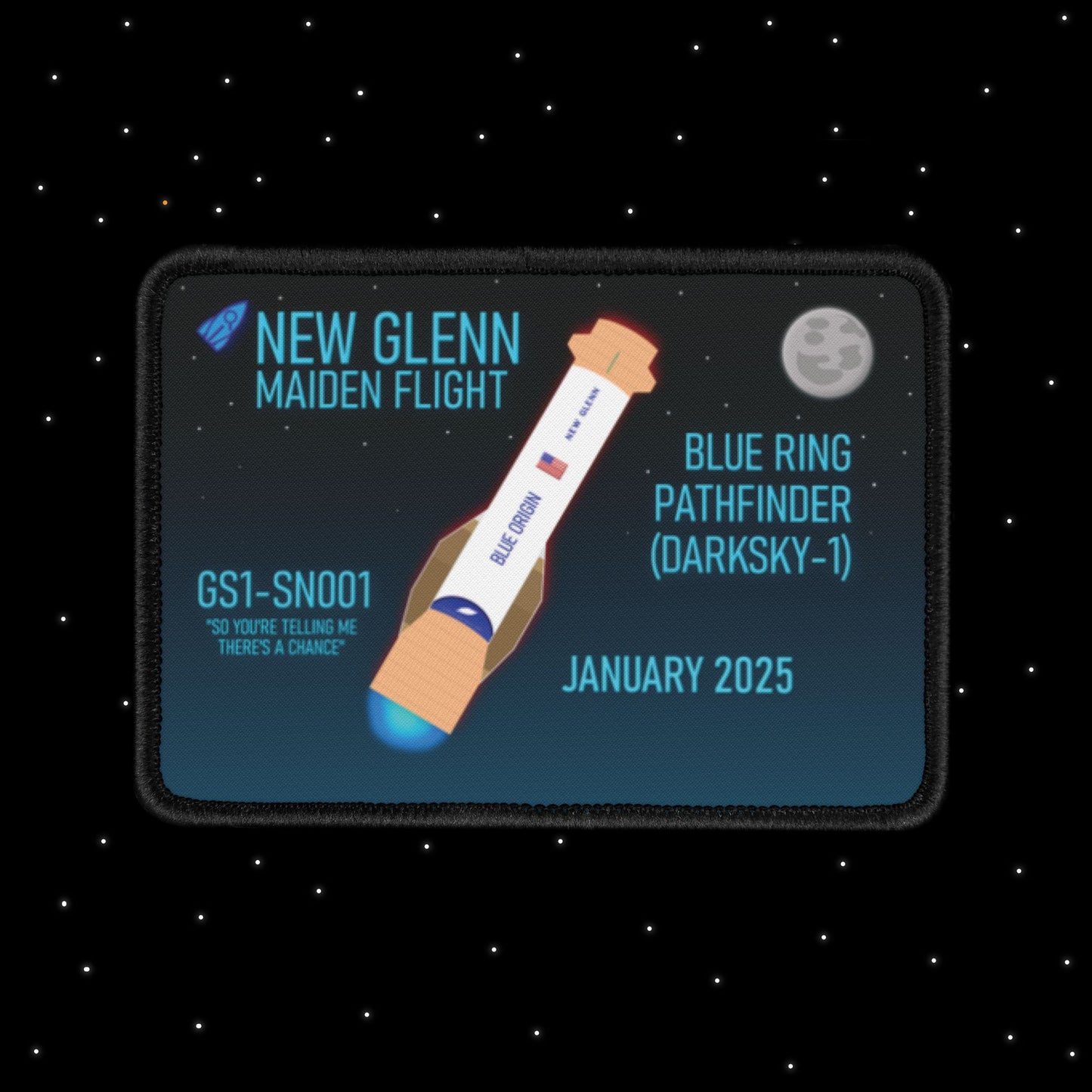 New Glenn Maiden Flight Nebular Finds Spaceflight Mission Patch (Variant 1)