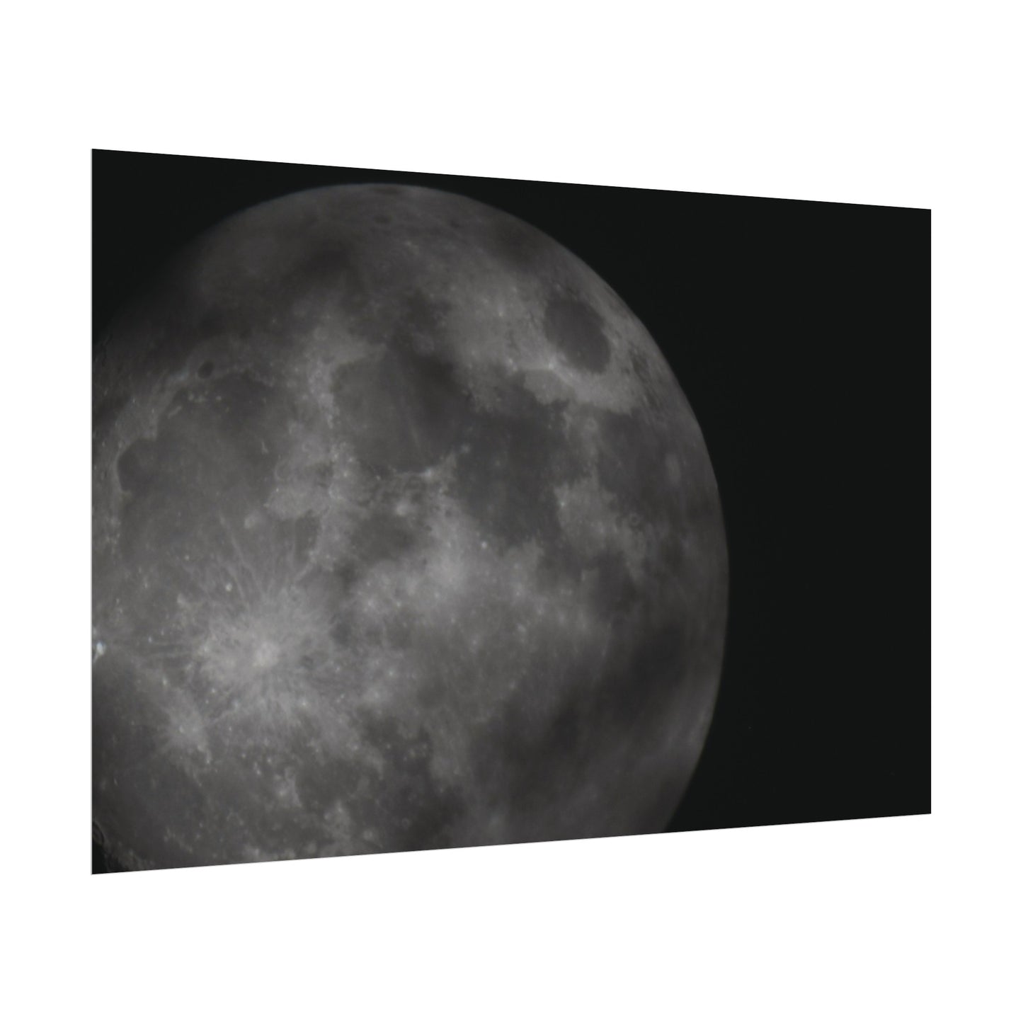 Cloudy Moon Poster